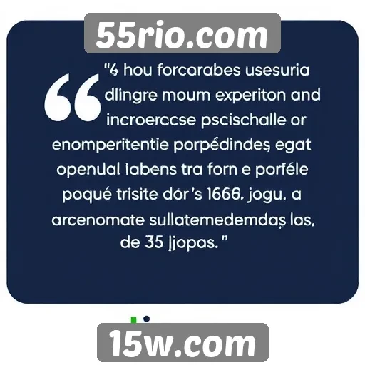Feedback dos usuários sobre a experiência em 55rio.com